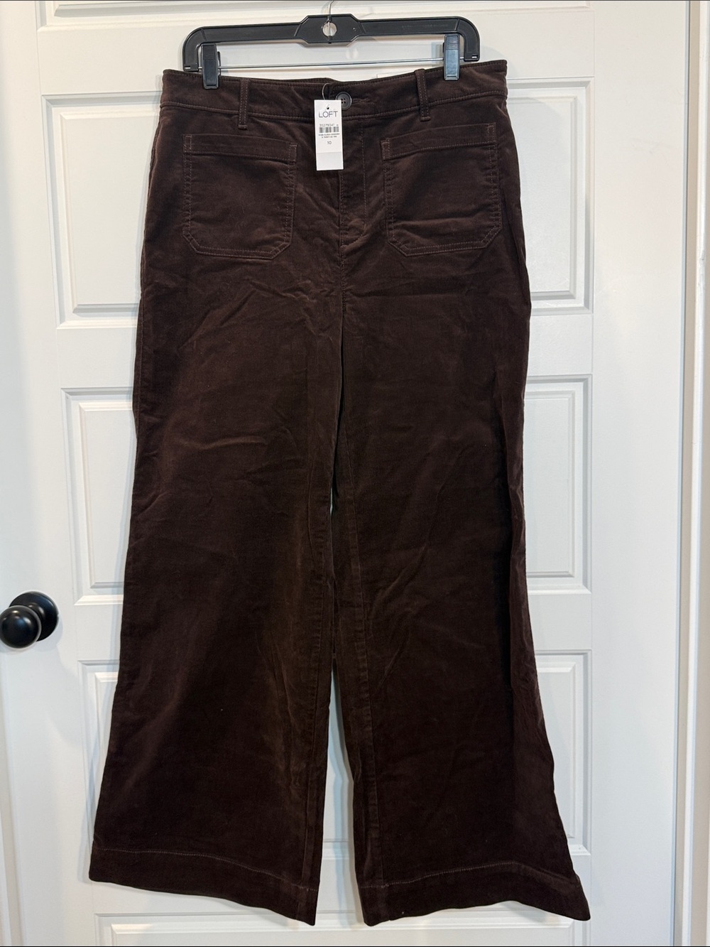 Loft Palmer Pants in brown Corduroy 10 NWT